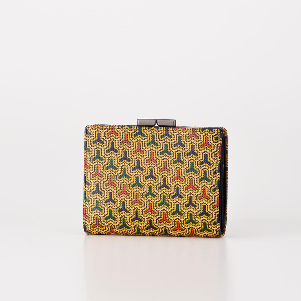 更紗 115がま札［毘沙門亀甲］