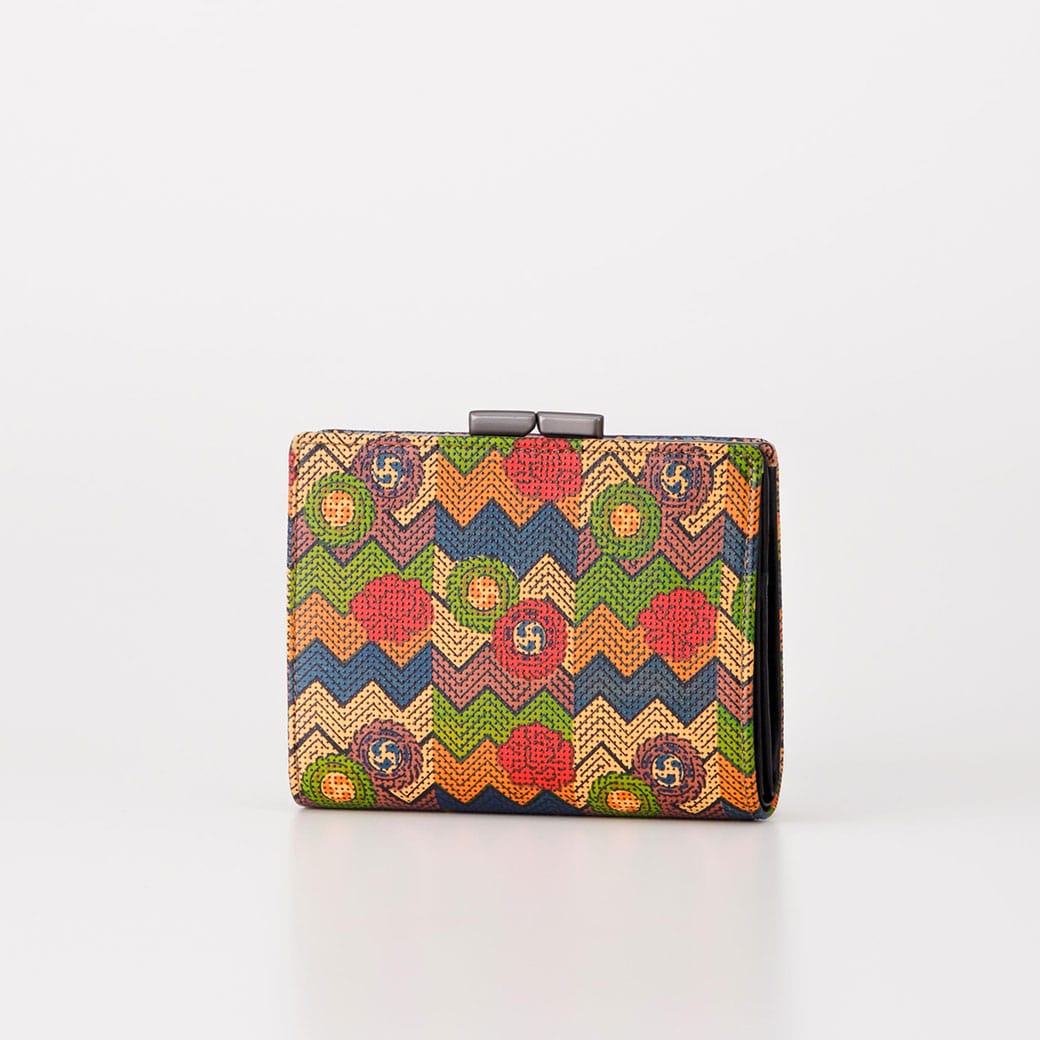 更紗 115がま札［巴］